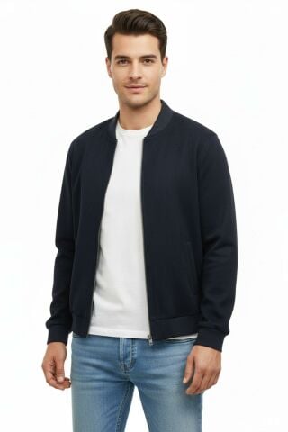 Erkek Regular Fit Mevsimlik Hakim Yaka Süet Spor Mont BGL-ST05014