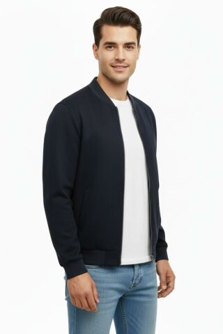 Erkek Regular Fit Mevsimlik Hakim Yaka Süet Spor Mont BGL-ST05014