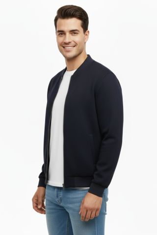 Erkek Regular Fit Mevsimlik Hakim Yaka Süet Spor Mont BGL-ST05014