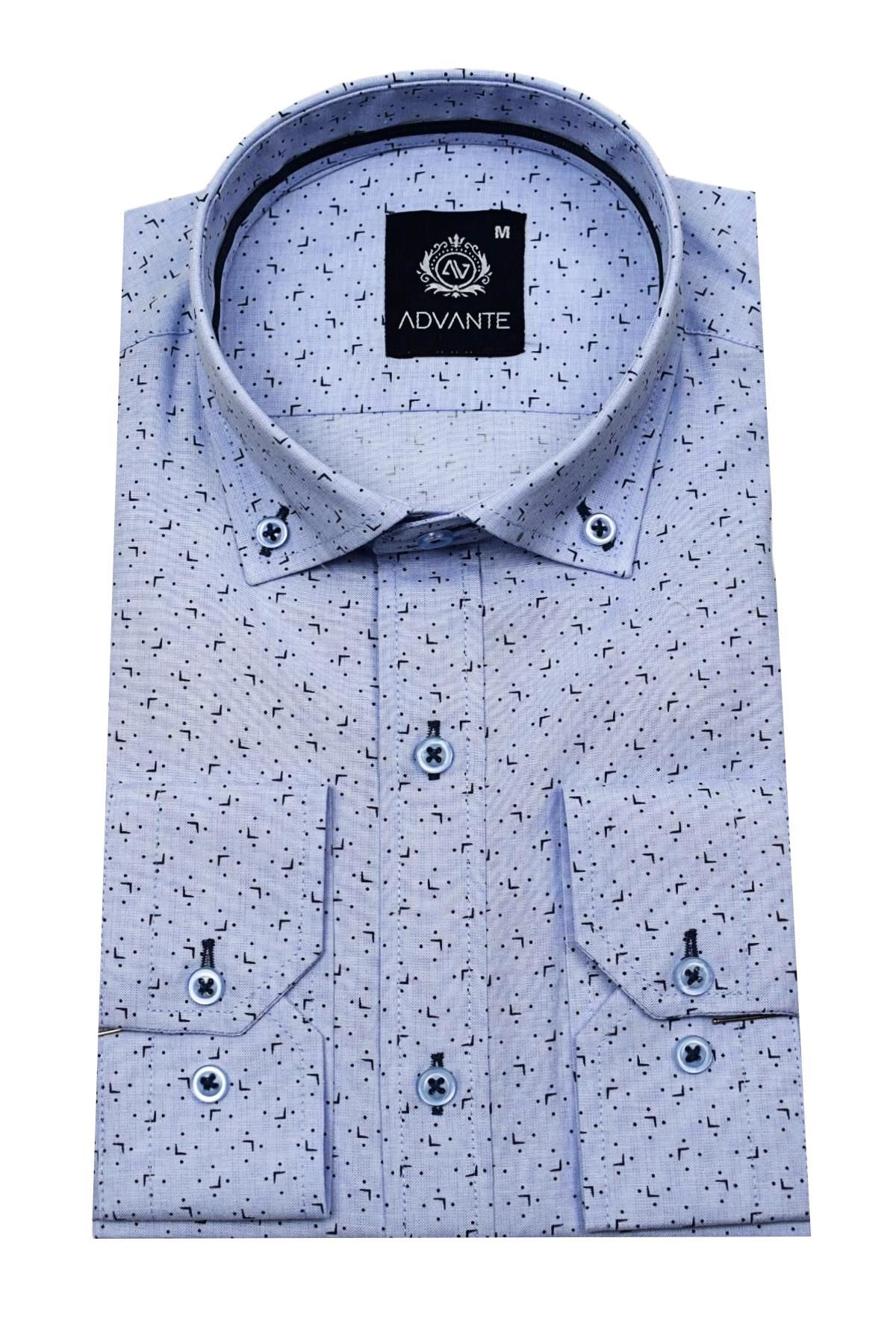 Erkek Uzun Kol Silim Fit Gömlek BGL-ST01713