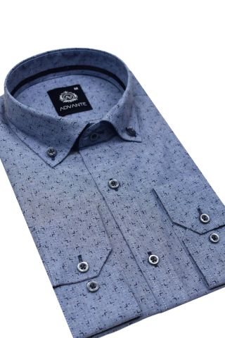 Erkek Uzun Kol Silim Fit Gömlek BGL-ST01713