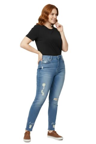Kadın Eskitme Model Jeans BGL-ST03914