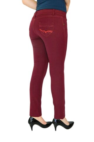 Kadın Kanvas Dar Paça Düşük Bel Pantolon 352 BGL-23615398