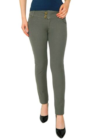Kadın Kanvas Dar Paça Düşük Bel Pantolon 352 BGL-23615398