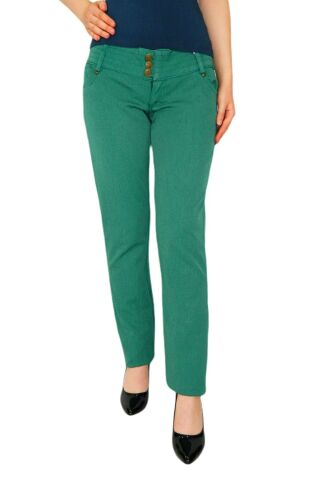 Kadın Kanvas Dar Paça Düşük Bel Pantolon 352 BGL-23615398