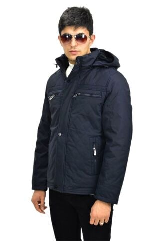 Erkek Spor Kapüşonlu Mont  M3303 BGL-ST03235