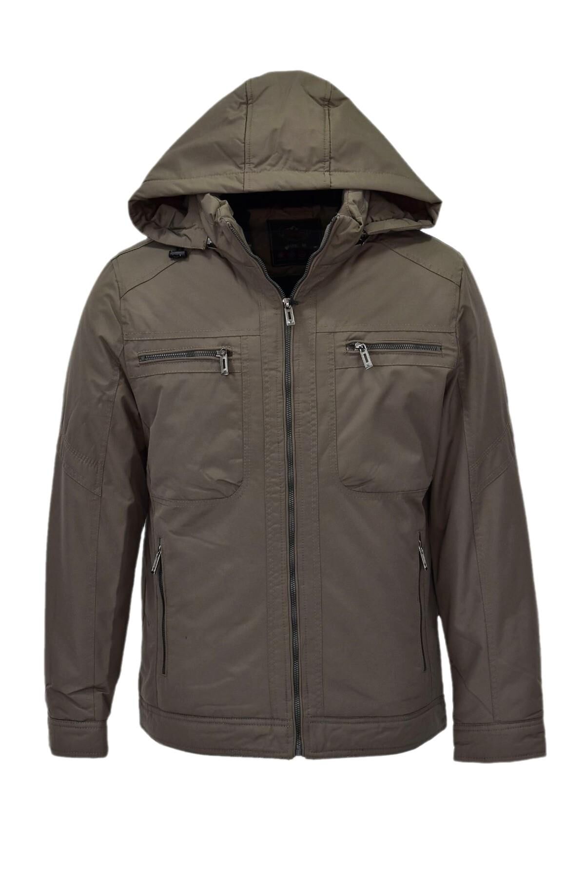 Erkek Kapüşonlu Spor Mont M3305 BGL-ST04004