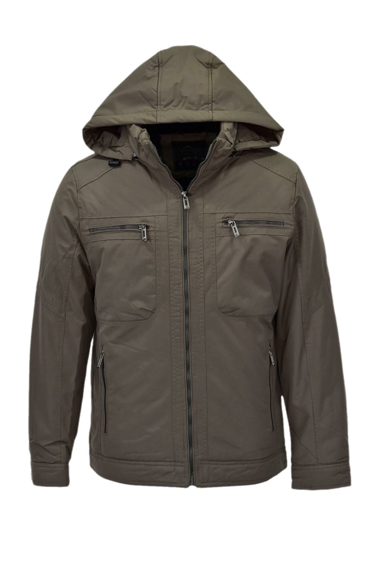 Erkek Kapüşonlu Spor Mont M3305 BGL-ST04004