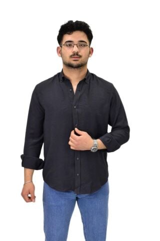 Erkek Spor Silim Fit Uzun Kol Gömlek G5019 BGL-ST04493