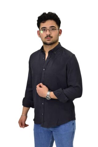 Erkek Spor Silim Fit Uzun Kol Gömlek G5019 BGL-ST04493
