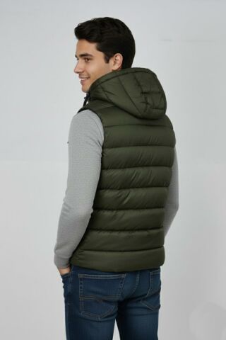 Erkek Kapüşonlu Spor Yelek 4300 BGL-ST04895