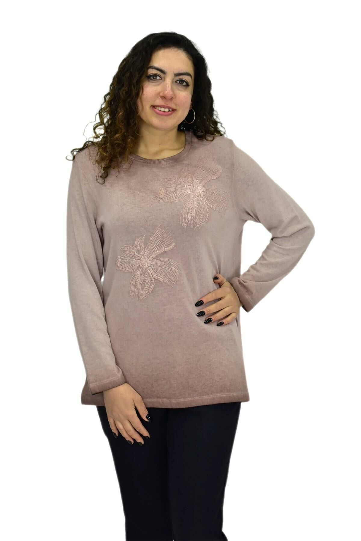 Kadın Pamuk İtalyan Kazak 4547 BGL-ST04094