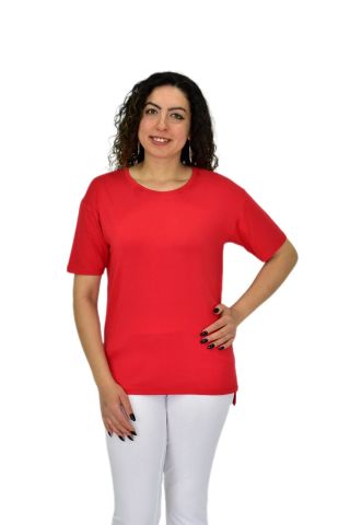 Kadın Yarım Kol Sıfıryaka Likralı Tişöt  BGL-ST04652