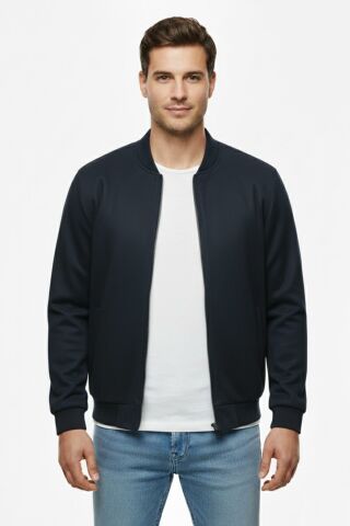 Erkek Büyük Beden Mevsimlik Hakim Yaka Süet Spor Mont BGL-ST05015