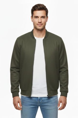 Erkek Büyük Beden Mevsimlik Hakim Yaka Süet Spor Mont BGL-ST05015