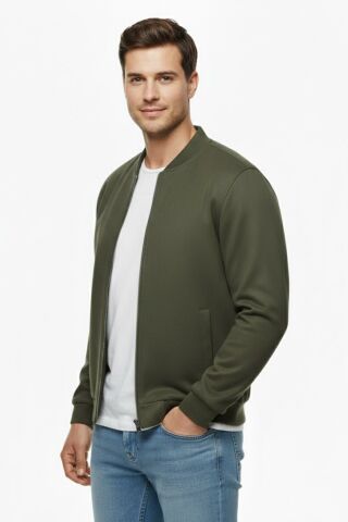 Erkek Büyük Beden Mevsimlik Hakim Yaka Süet Spor Mont BGL-ST05015