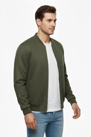 Erkek Büyük Beden Mevsimlik Hakim Yaka Süet Spor Mont BGL-ST05015