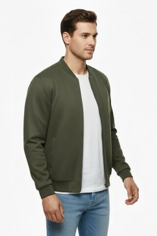 Erkek Büyük Beden Mevsimlik Hakim Yaka Süet Spor Mont BGL-ST05015