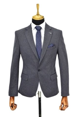 Erkek Tek Spor Ceket Çift Yırtmaçlı BGL-ST04566