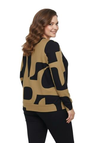 Kadın Sıfıryaka  Baskılı Bluz BGL-ST05111