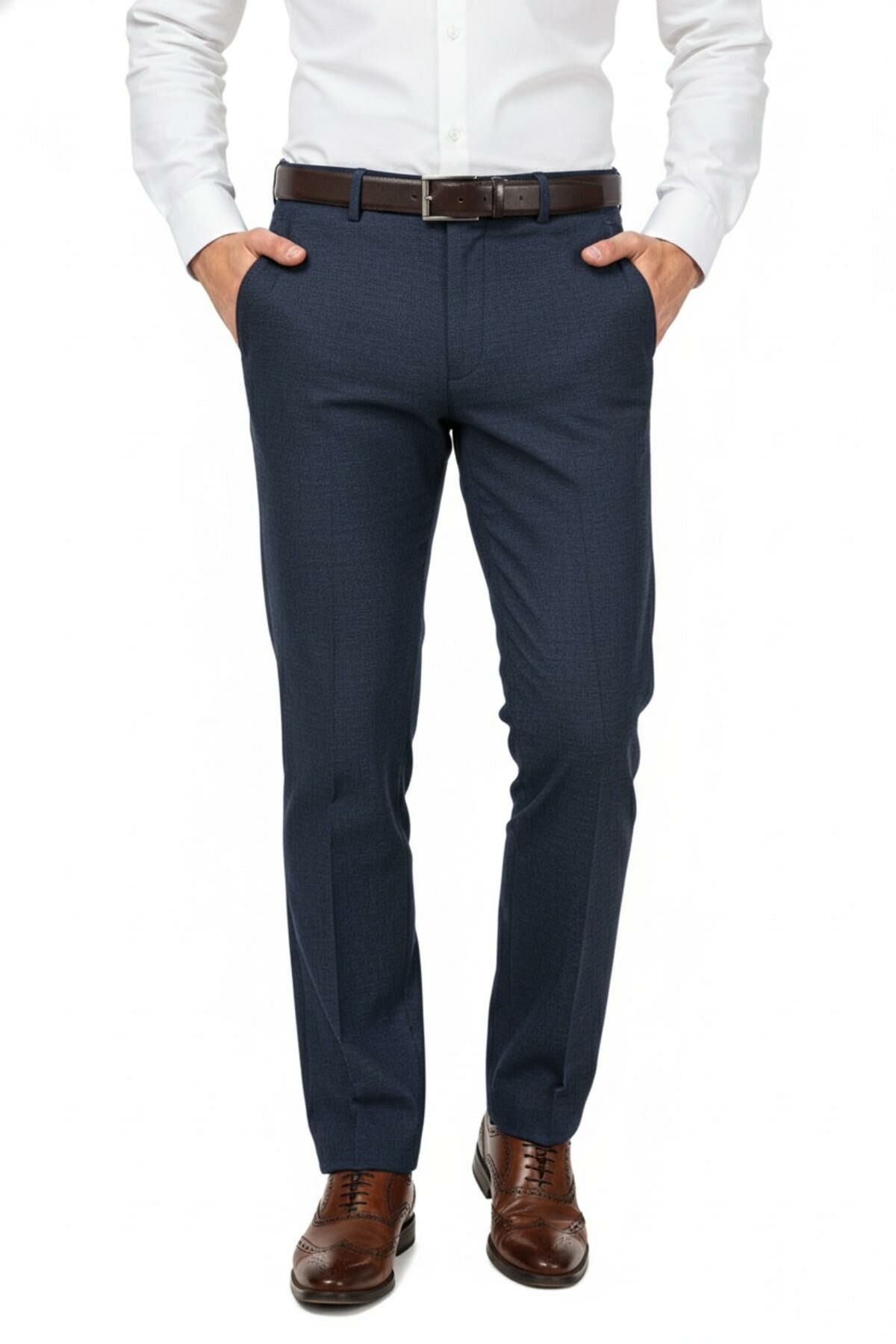 Erkek Regular Fit Klasik Pilesiz Kanvas Pantolon P1168 BGL-ST04796