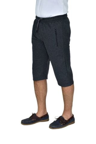 Erkek Rahat Kesim Düz Paça Likralı Kuş Gözü Kumaş Kapri BGL-ST04619