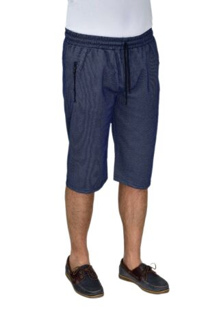 Erkek Rahat Kesim Düz Paça Likralı Kuş Gözü Kumaş Kapri BGL-ST04619