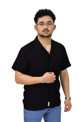 Erkek Spor Silim Fit Kısa Kol Gömlek G5031 BGL-ST04497