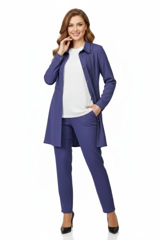 Kadın Taşlı Bluz Pantolon Tunik 3 Lü Takım BGL-ST04733