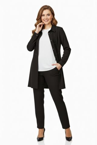 Kadın Taşlı Bluz Pantolon Tunik 3 Lü Takım BGL-ST04733