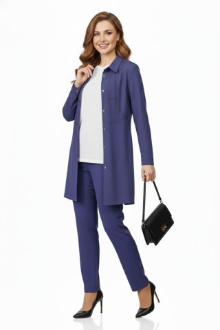 Kadın Taşlı Bluz Pantolon Tunik 3 Lü Takım BGL-ST04733