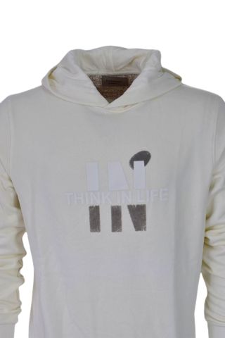 Erkek Kapüşonlu Baskılı Basic Sweatshirt R2222 BGL-ST03194