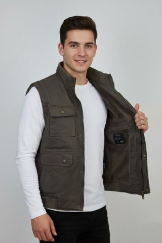Erkek Kışlık İçi Peluş Spor Avcı Yelek 4101 BGL-ST04910