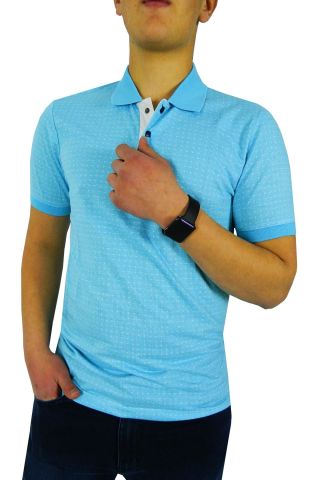 NAYKI ERKEK POLO YAKA JAKARLI T-SHİRT 19072 BGL-ST01042