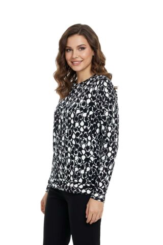 Kadın Sıfıryaka  Baskılı Bluz BGL-ST05109