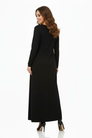 Kadın Uzun Kol Taşlı Sandy Elbise BGL-ST04663