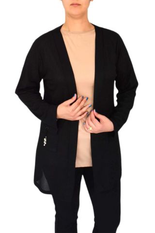 Kadın Mevsimlik Cepli Hırka Ottoman Kumaş BGL-ST03029