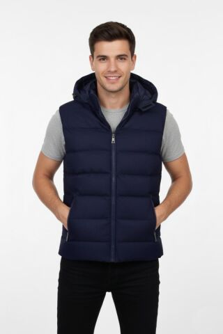 Erkek Spor Kapüşonlu Yelek Regular Kalıp 961-309 BGL-ST04874