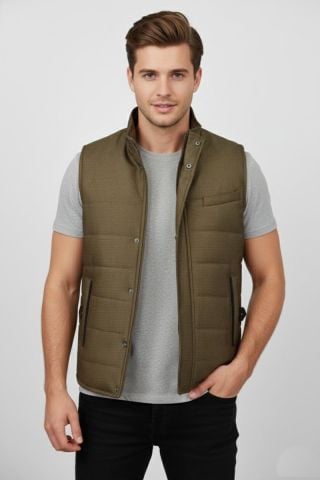 Erkek Spor Hakim Yaka Yelek Regular Kalıp 959-309 BGL-ST04875