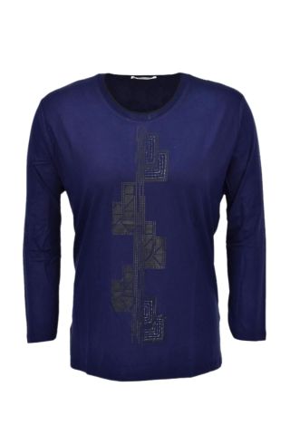 Kadın Uzun Kol Taşlı Bluz BGL-ST03787