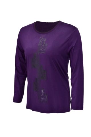 Kadın Uzun Kol Taşlı Bluz BGL-ST03787