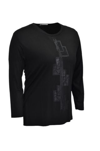 Kadın Uzun Kol Taşlı Bluz BGL-ST03787