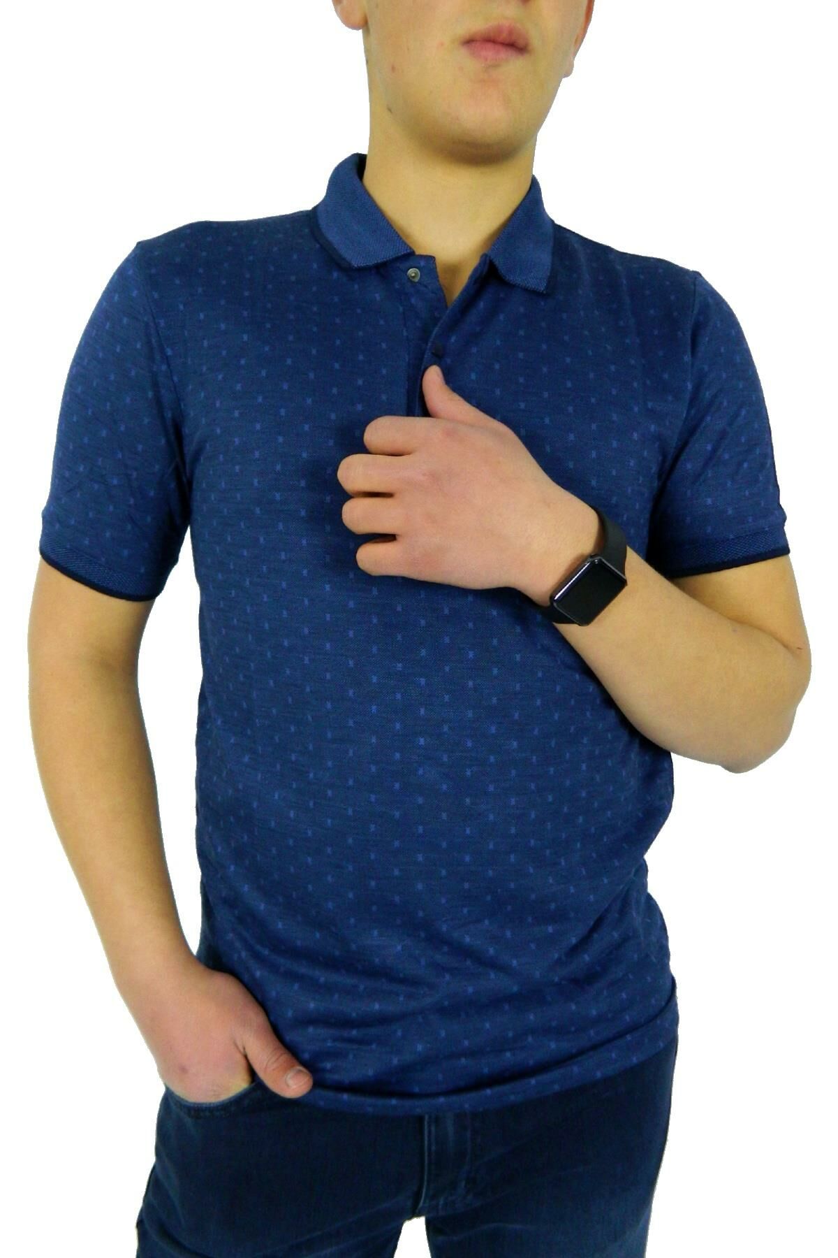 NAYKI ERKEK POLO YAKA JAKARLI T-SHİRT 19075 BGL-ST01045