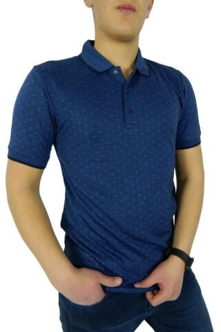 NAYKI ERKEK POLO YAKA JAKARLI T-SHİRT 19075 BGL-ST01045