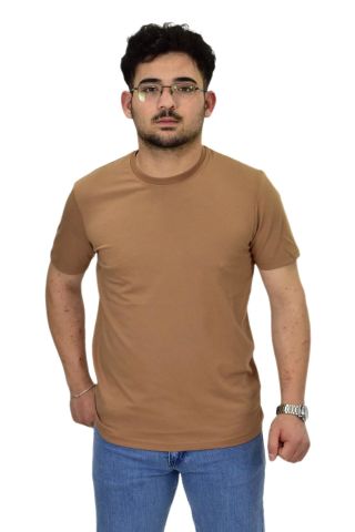 Erkek Büyük Beden Sıfıryaka Düz Likra Süprem Tişört 4385 BGL-ST04529