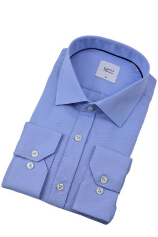 Erkek Klasik Petek Doku  Uzun Kol Gömlek 3718 BGL-ST04397