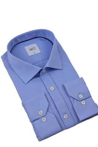 Erkek Klasik Petek Doku  Uzun Kol Gömlek 3718 BGL-ST04397