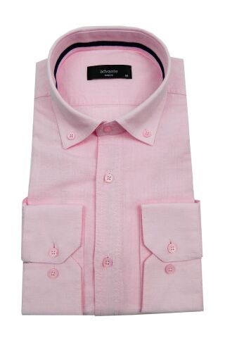 Erkek Slim Fit Keten Gömlek BGL-ST00164