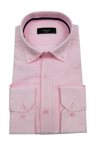 Erkek Slim Fit Keten Gömlek BGL-ST00164