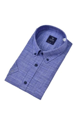 Erkek Klasik Piti Kare Kısa Kol Gömlek 9488 BGL-ST04570